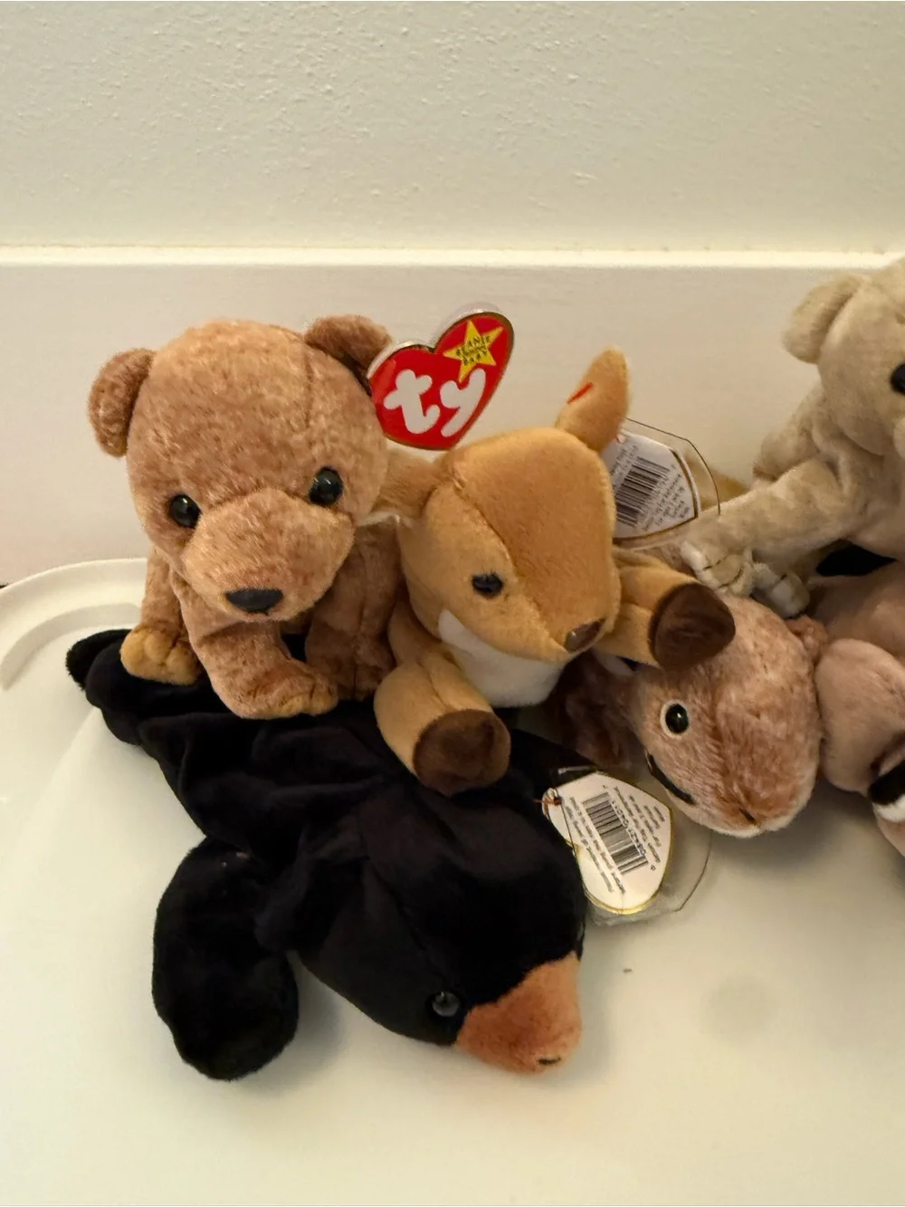 NWT Vintage Ty Beanie Babies Bundle of (8) Woodland Creatures Forest Animals